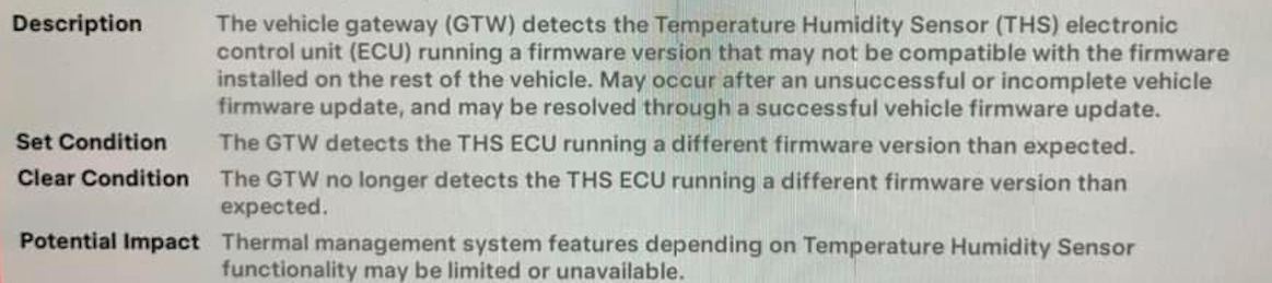 Tesla "Climate keeper unavailable due to system fault" alert clear