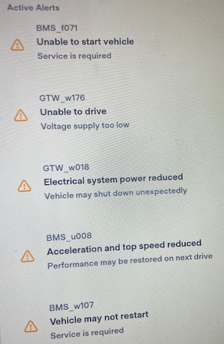 How to clear Tesla "Unable to start vehicle" BMS_f071 fault