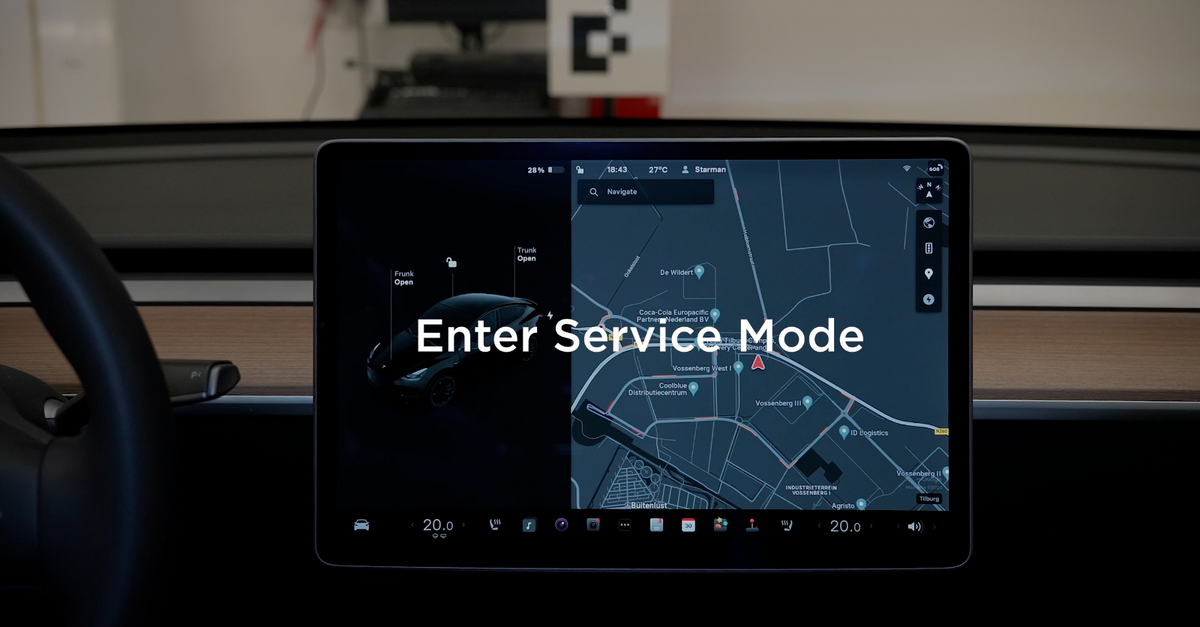 Tesla Diagnosis via Service Mode