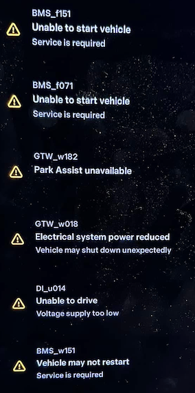 Tesla "Unable to drive" DI_u014 alert clear