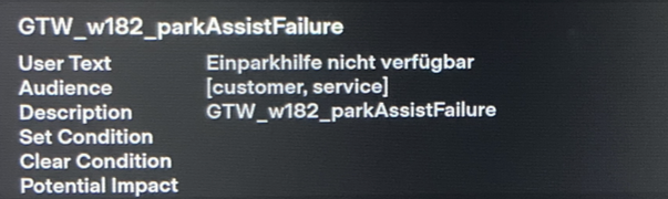 Tesla "Park assist unavailable" alert clear