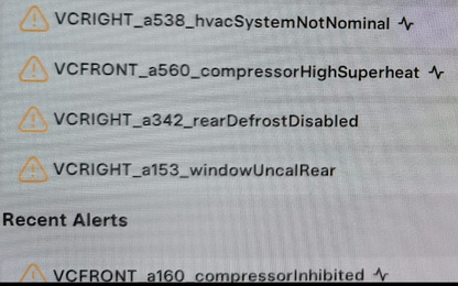 Tesla "Climate keeper unavailable due to system fault" alert clear